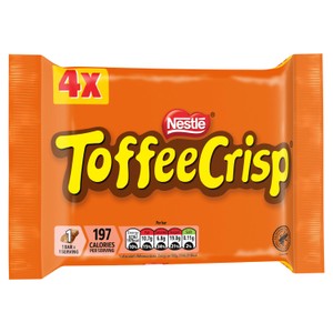 Toffee Crisp Milk Chocolate Bar Multipack 38g 4 Pack