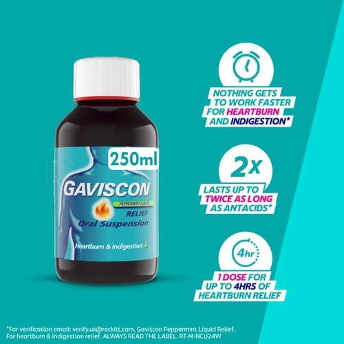 Gaviscon Liquid Peppermint 250ML