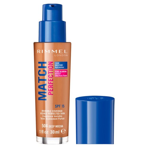 Rimmel Match Perfection Foundation 504 Deep Mocha 