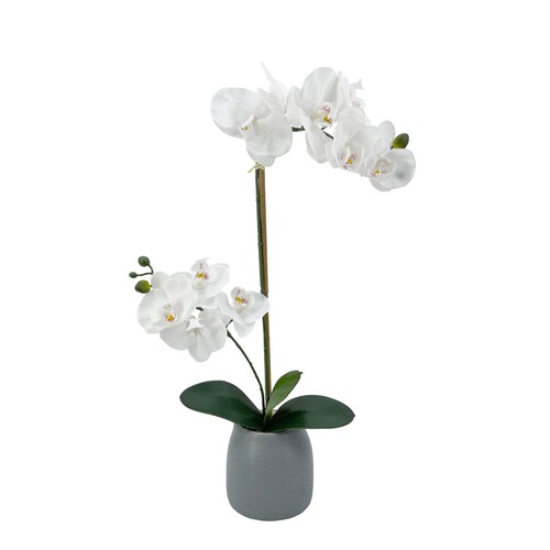 Nutmeg Home Orchid Faux Floral Ornament