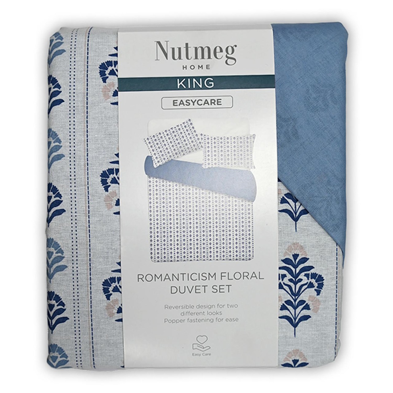 Nutmeg Home Easy Care Romantisim Floral Duvet Set King