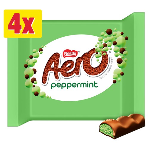 Aero Peppermint Mint Chocolate Multipack 4 Pack