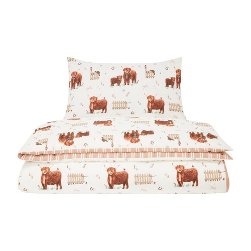 Home Style Highland Cow Duvet Cover Set Single