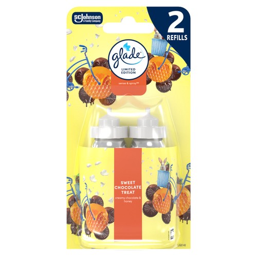 Glade Sense Spray Air Freshener Twin Refill Honey Chocolate