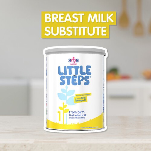 SMA Little Steps First Baby Milk Formula From Birth