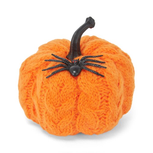 Morrisons Halloween Knitted Pumpkin With Spider Assorted