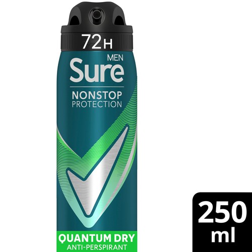 Sure For Men Quantum Dry Anti Perspirant Nonstop Deodorant