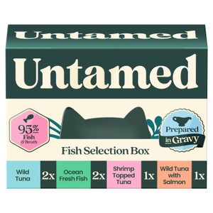 Untamed Fish Selection Box In Gravy Cat Food