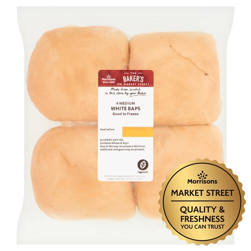 Market Street Medium White Baps