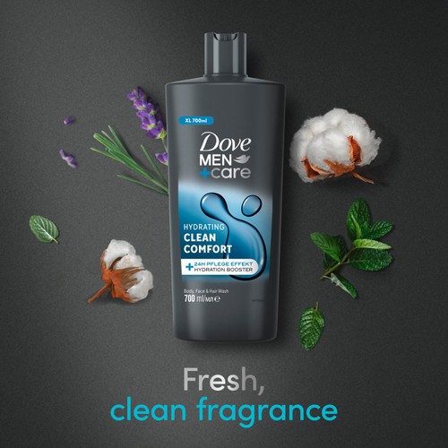 Dove Men Body, Face & Hair Wash Clean Comfort 700ml