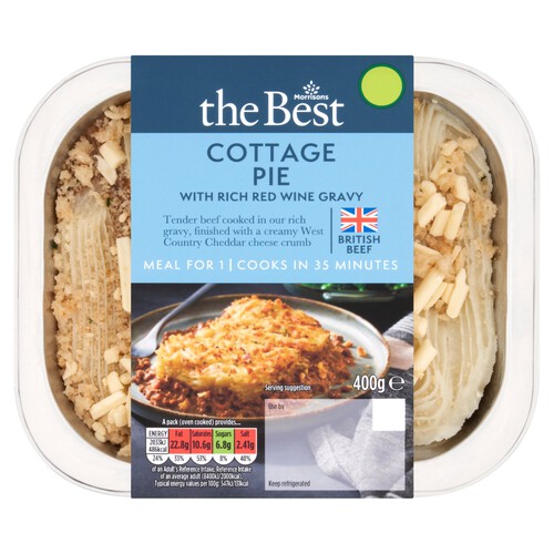 Morrisons The Best Cottage Pie with Rich Red Wine Gravy 