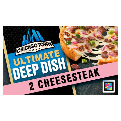 Chicago Town Deep Dish Peppered Cheese steak 