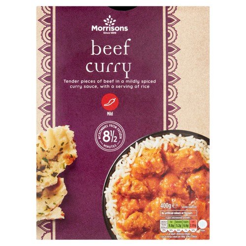 Morrisons Beef Curry & Rice 