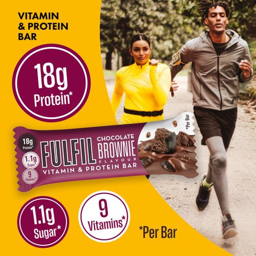 Fulfil Chocolate Brownie Flavour Vitamin & Protein Bar 55g