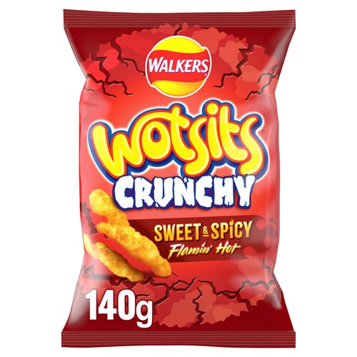 Walkers Wotsits Crunchy Sweet & Spicy Sharing Snacks Crisps