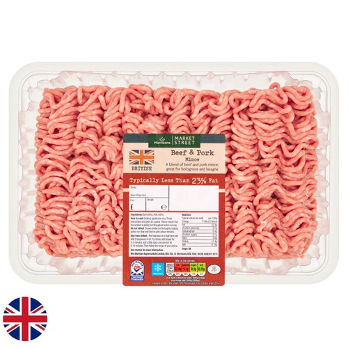 Morrisons British Beef And Pork Mince 1kg