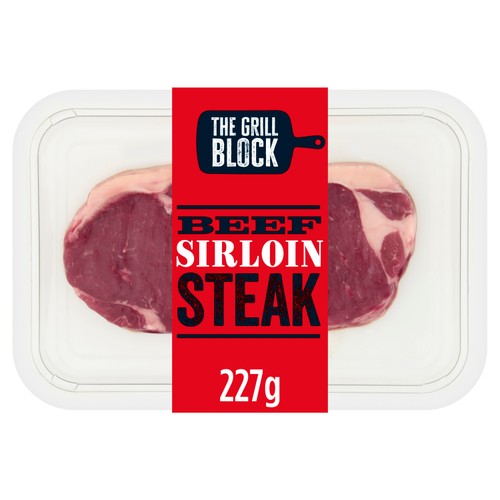 The Grill Block Beef Sirloin Steak 227g