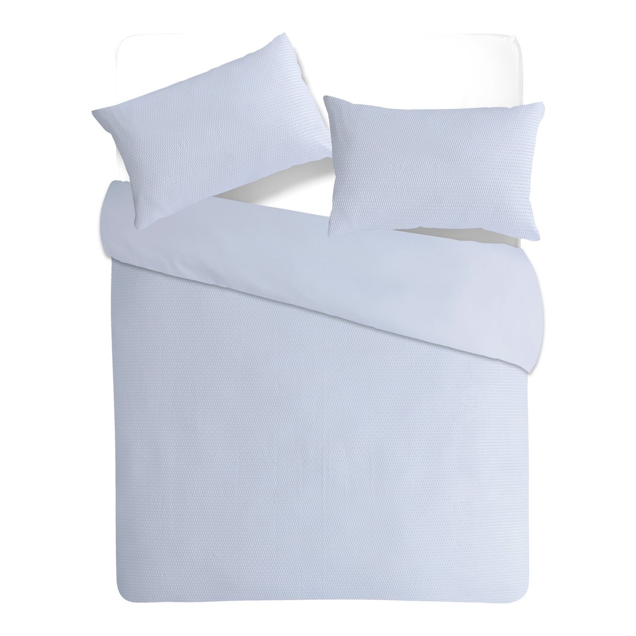 Nutmeg Home White Seersucker Duvet Set King