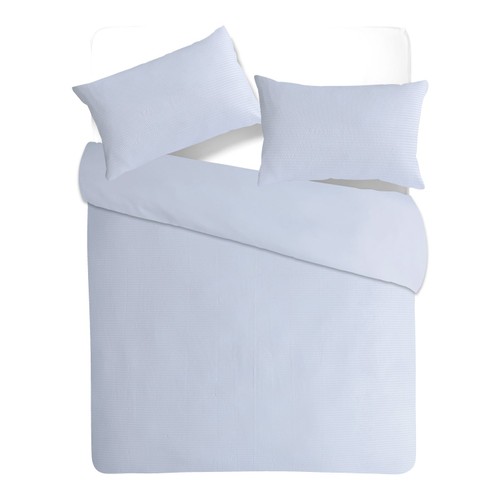 Nutmeg Home White Seersucker Duvet Set King