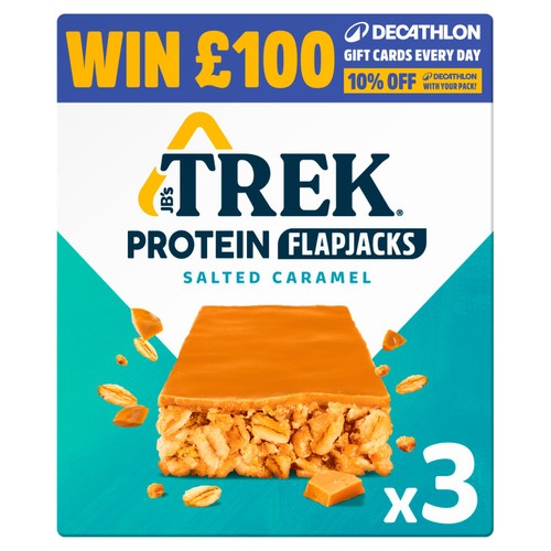 Trek Salted Caramel Protein Flapjacks 3x50g