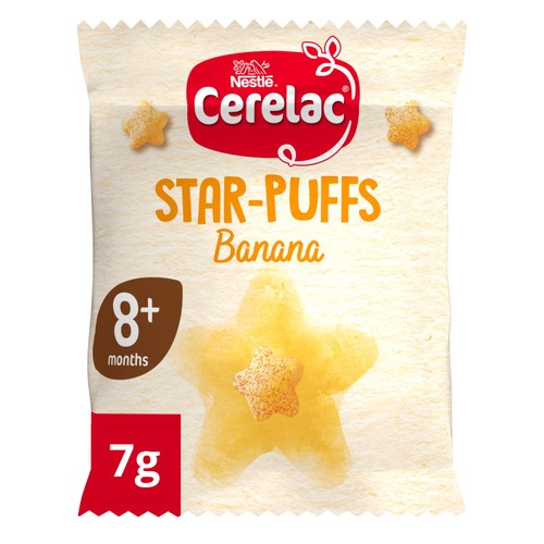 Nestle Cerelac Banana Star-Puffs 8+ Months 7g