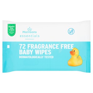Nutmeg Essentials Baby Wipes 72 per pack