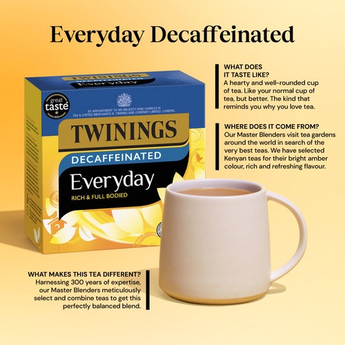 Twinings Everyday Decaffeinated 80 Tea Bags