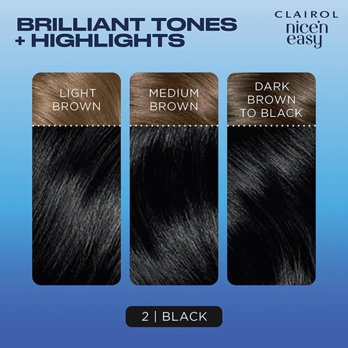 Clairol Nice'n Easy Creme Permanent Hair Dye - 2 Black