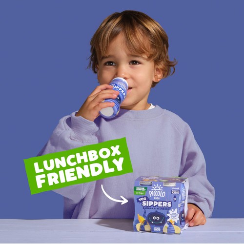 Piccolo Yoghurt Sippers - Blueberry & Banana 4 x 100g