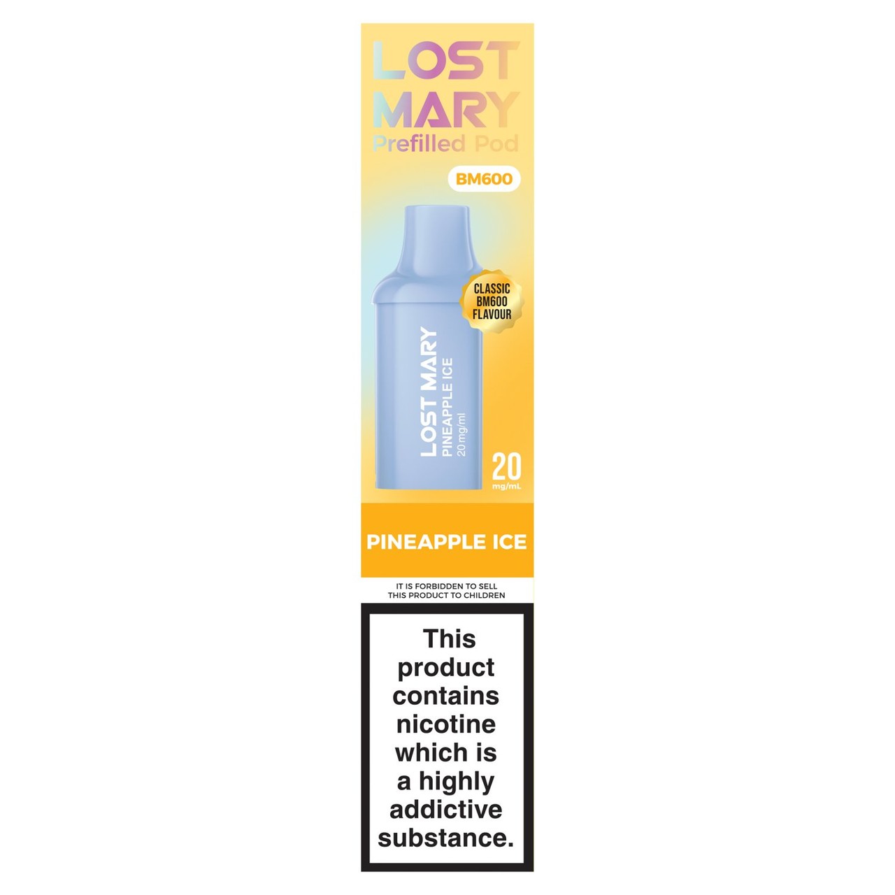Lost Mary Pineapple Ice Prefilled Pod 20mg