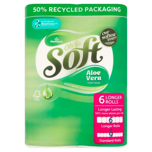 Morrisons Aloe Vera Toilet Tissue Rolls