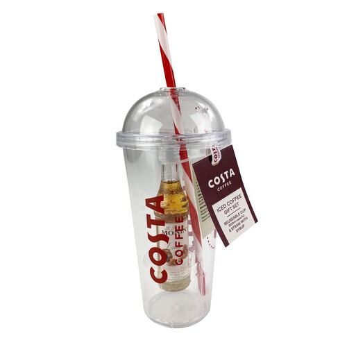 Costa Coffee Iced Coffee Cup And Syrup Gift Set