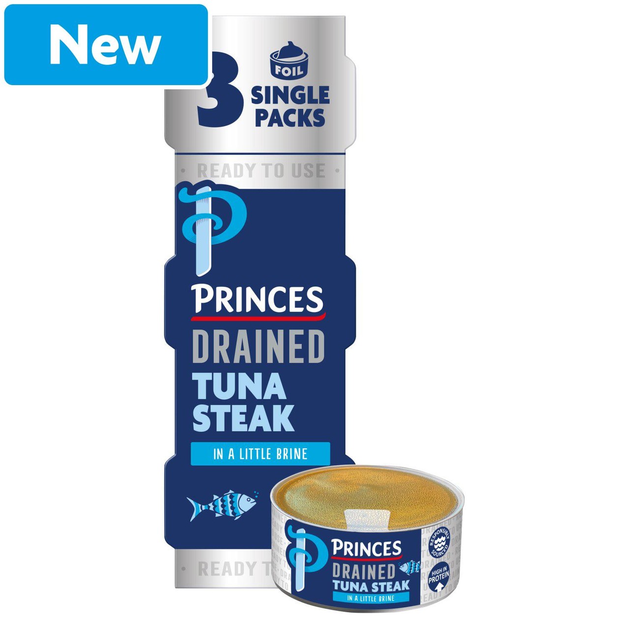 Princes Drained Tuna Steak in a Little Brine 3x60g