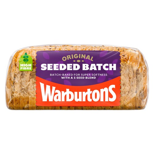 Warburtons Seeded Batch Bread 800g