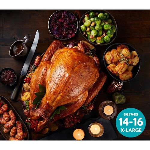 Morrisons Frozen Extra Large Whole Basted Turkey With Giblets 7-8.89kg