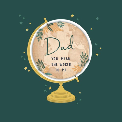 Dad Globe Father's Day Card
