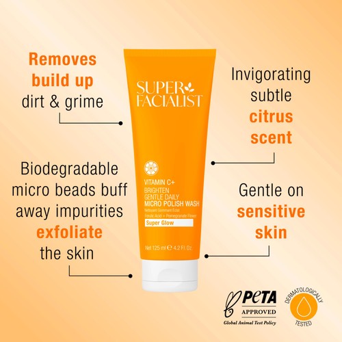 Super Facialist Vitamin C+ Gentle Daily Micro Polish Wash