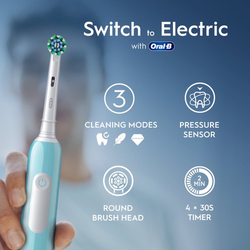 Oral-B Pro 600 Cross Action Electric Toothbrush Powered by Braun