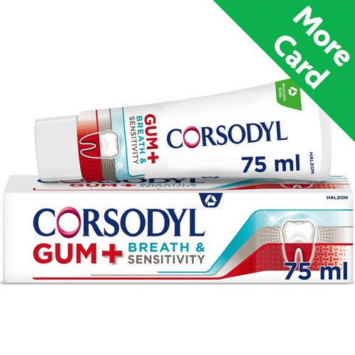 Corsodyl Gum + Breath & Sensitivity Sensitive Toothpaste