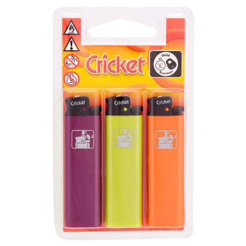 Cricket child resistant lighters