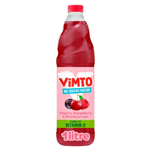 Vimto Cherry, Raspberry & Blackcurrant Real Fruit Squash 1L