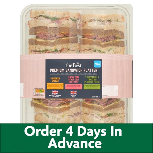 The Best Premium Sandwich Platter (16 Pieces) - Eat On Same Day   FTO