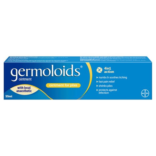 Germoloids Haemorrhoid Ointment, Piles Treatment with Anaesthetic 