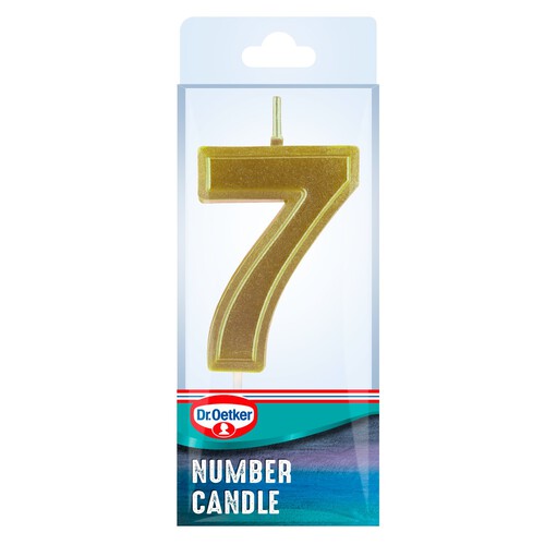 Dr. Oetker Number 7 Candle