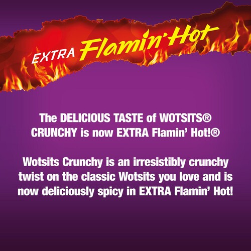 Wotsits Crunchy Extra Flamin' Hot Sharing Bag Crisps