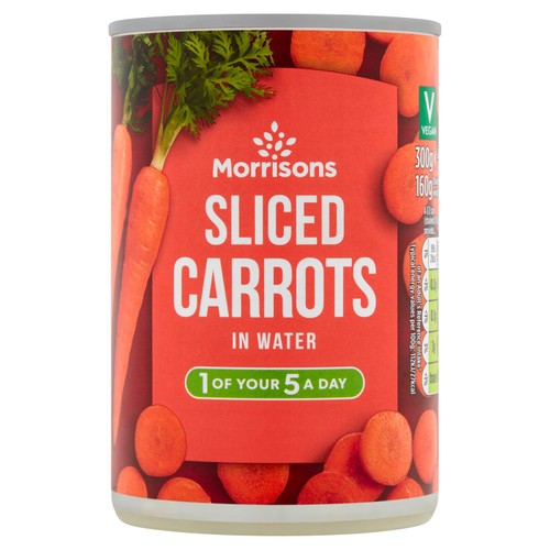 Morrisons sliced carrots in water