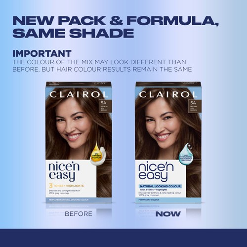 Clairol Nice n Easy Creme Permanent Hair Dye - 5a Medium Ash Brown