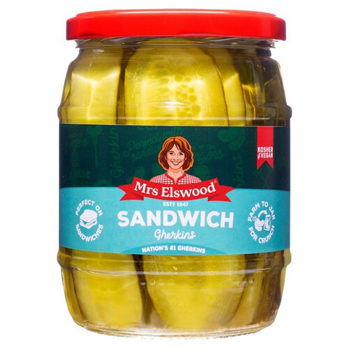 Mrs Elswood Sweet Cucumber Sandwich Slices  (540g)