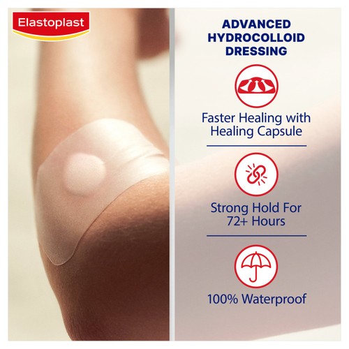 Elastoplast Second Skin Protection Faster Healing XL Dressings 3 Pack