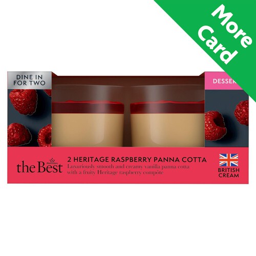 Morrisons The Best 2 Heritage Raspberry Panna Cotta 